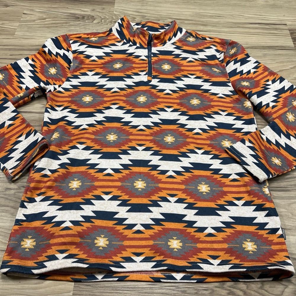 Depart West Southwestern Style Quarter Zip Pullover Men’s Size XL NWOT